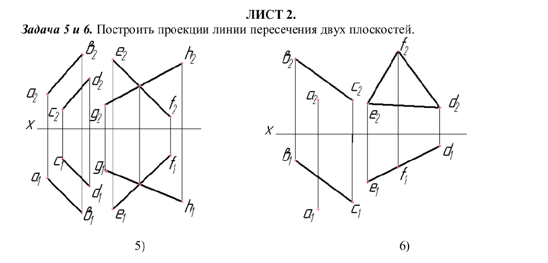 Начертательная геометрия. Проекции